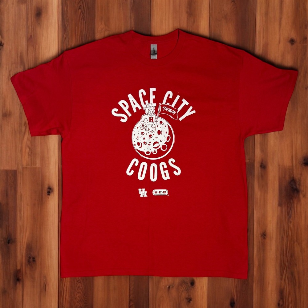 University of Houston Space City Coogs Red T-Shirt Mens XL‎ University Texas